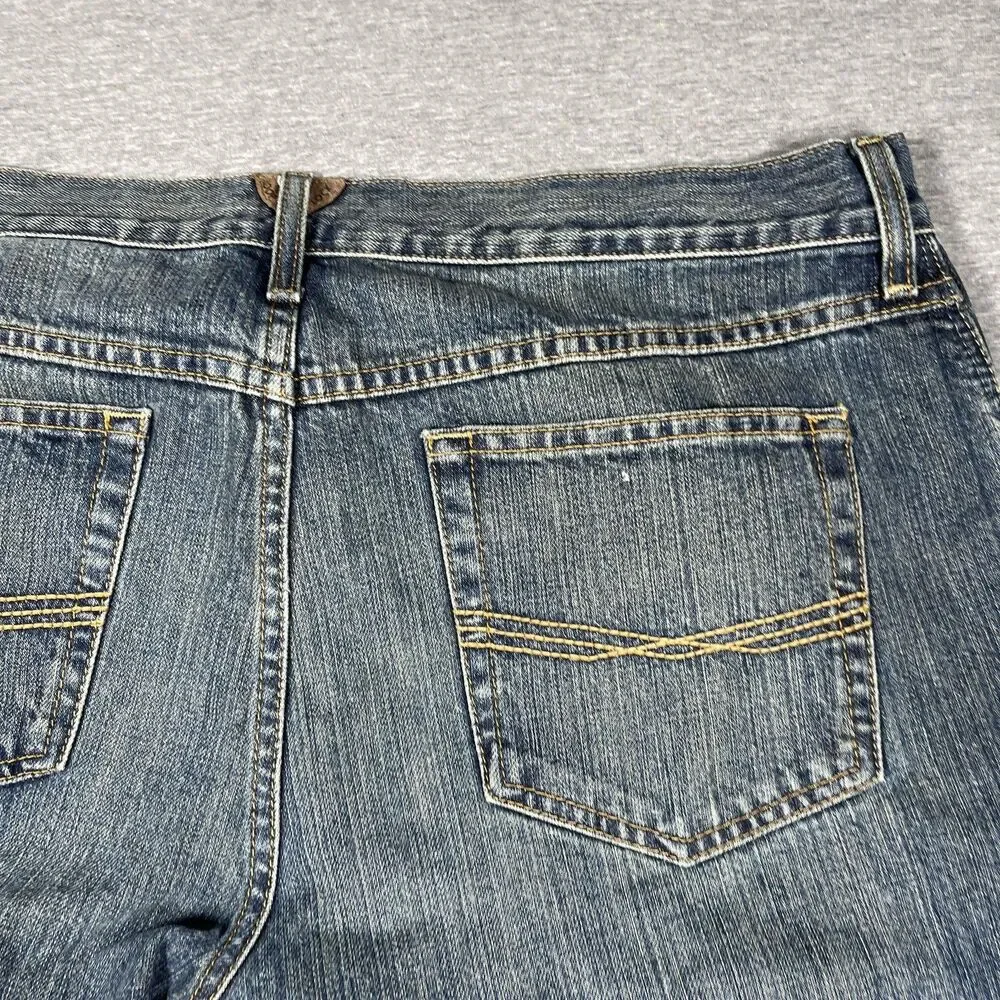 Ariat M2 Jeans Mens 35x29 Blue Medium Wash Relaxed Boot Bootcut Western Cowboy